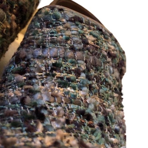 Sanita Green Woven Tweed Tilly Closed Professional Danish Clog - Picture 2 of 12